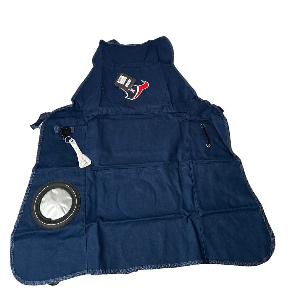 NFL Houston Texans apron with bottle holder and bottle opener new